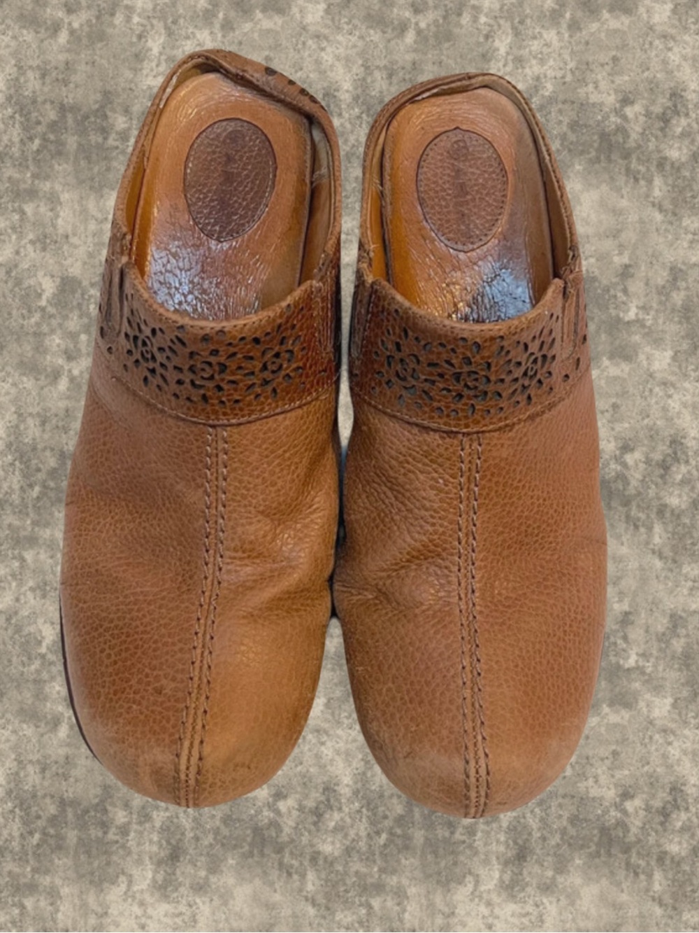 Ariat Women's Brown Leather Slip-On Mules 9.5B
